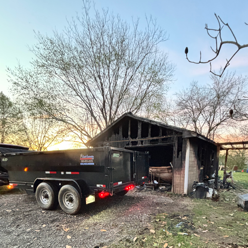 cluttered area before junk removal in Arab AL and surrounding areas